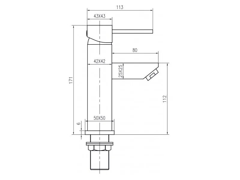 Батерия за мивка ICF 148900 C Куатро (1)