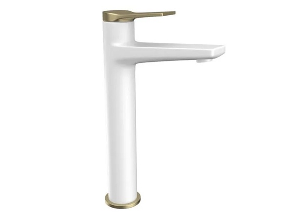 Луксозен смесител за мивка Andare Bianco Bronze