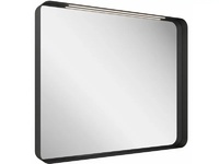 Ефектно огледало за баня Strip Black 90x70см