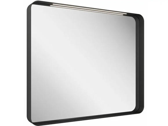 Ефектно огледало за баня Strip Black 90x70см