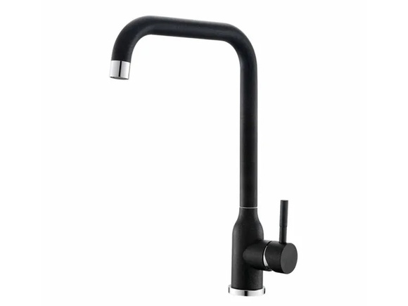 Ефектен смесител за кухня черен гранит 7107005